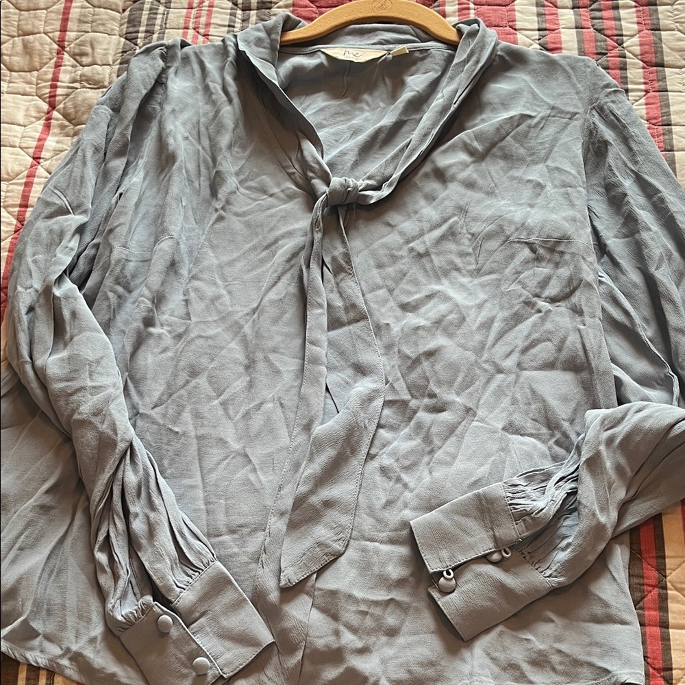 Me by Jennie Garth Women's Blue Blouse